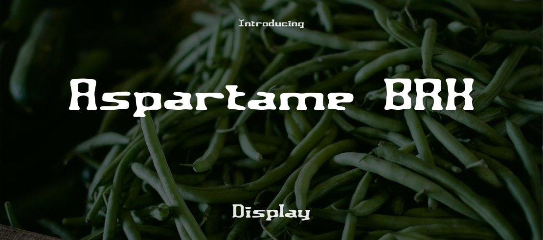 Aspartame BRK Font