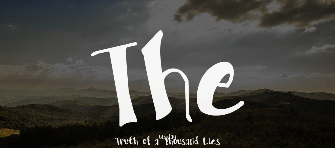 The Truth of a Thousand Lies Font