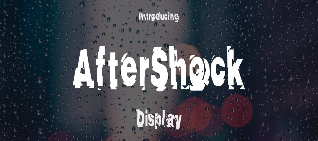 AfterShock Font Family