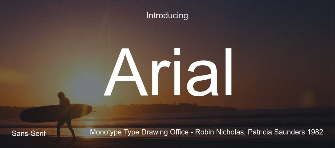 Arial Font Family