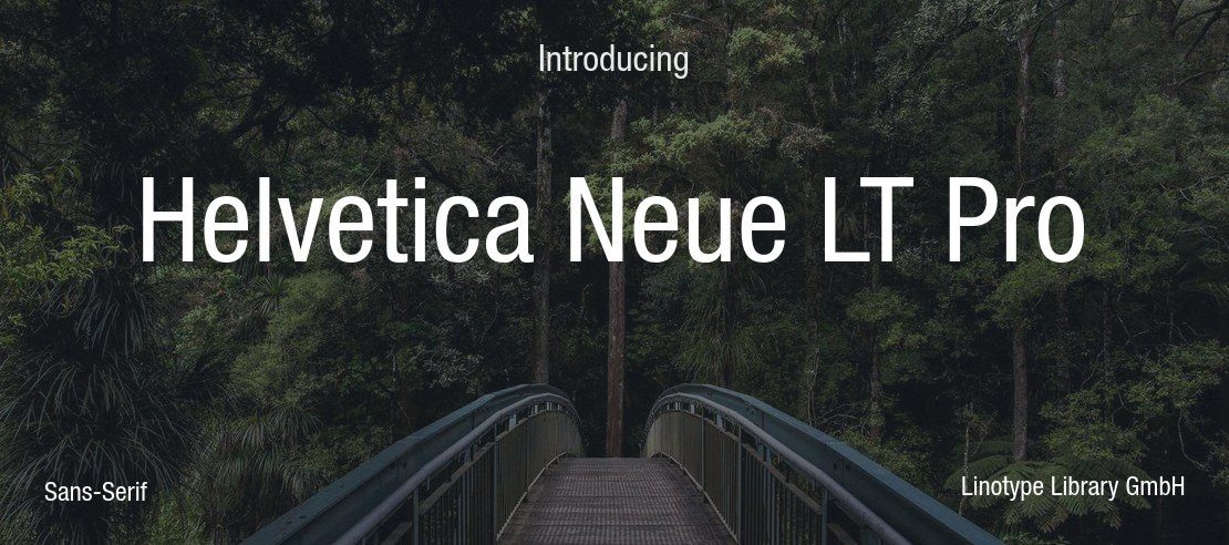 Helvetica Neue LT Pro Font Family