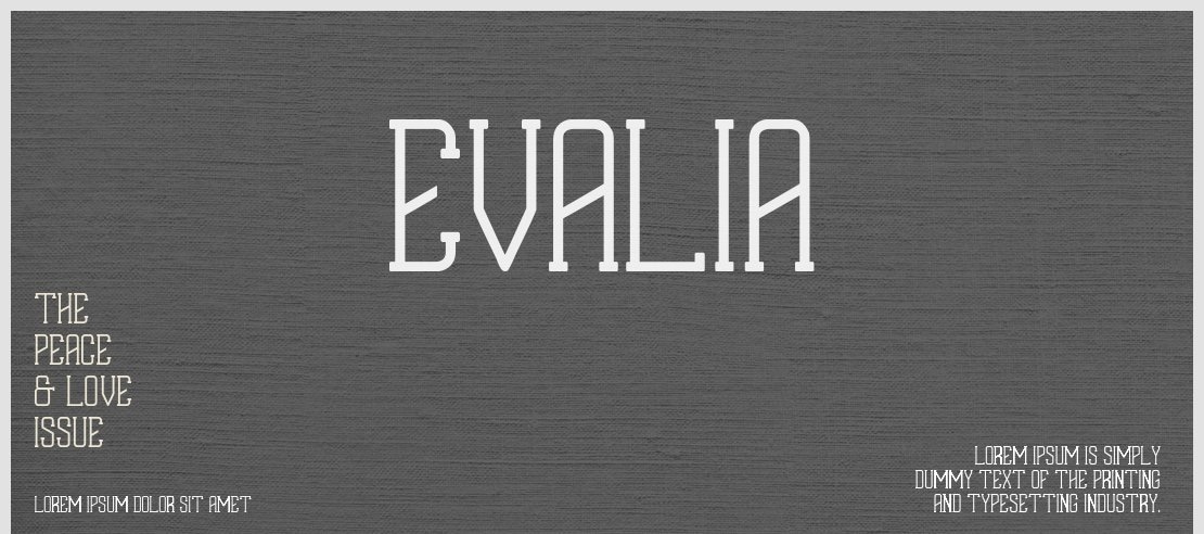 EVALIA Font