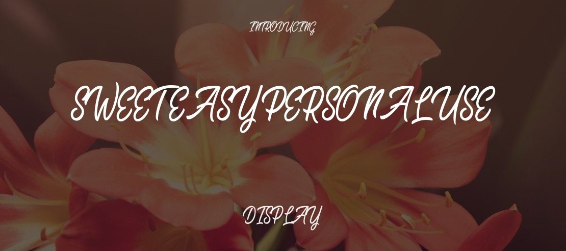 Sweet Easy Personal Use Font
