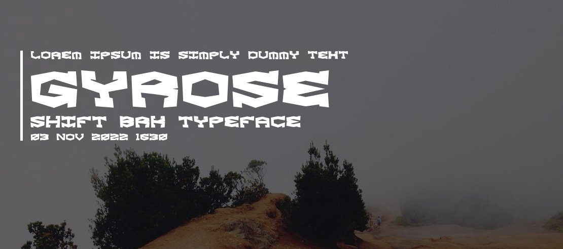 Gyrose Shift BRK Font Family