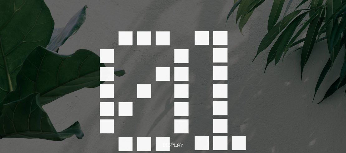 01 Digit Font