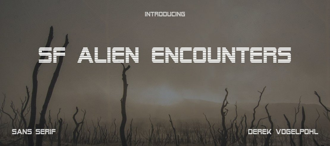 SF Alien Encounters Font Family