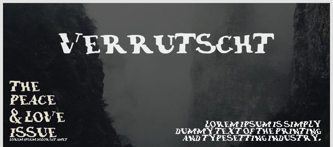 verrutscht Font