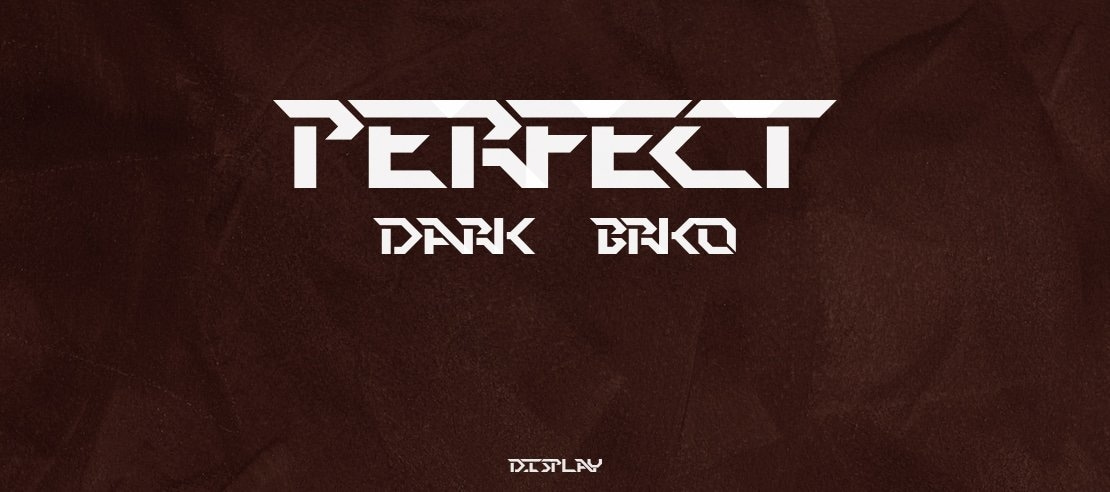 Perfect Dark (BRK) Font