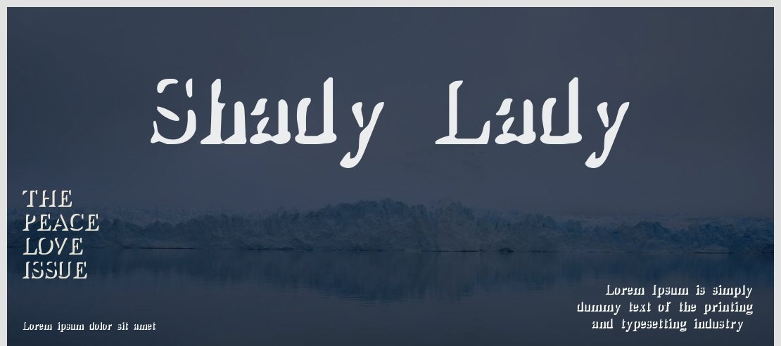 Shady Lady Font