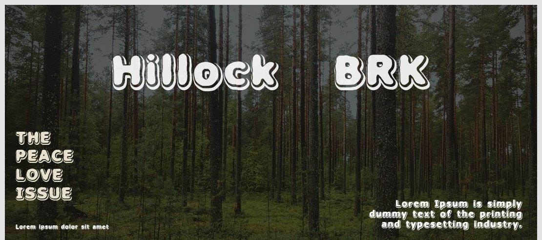 Hillock (BRK) Font