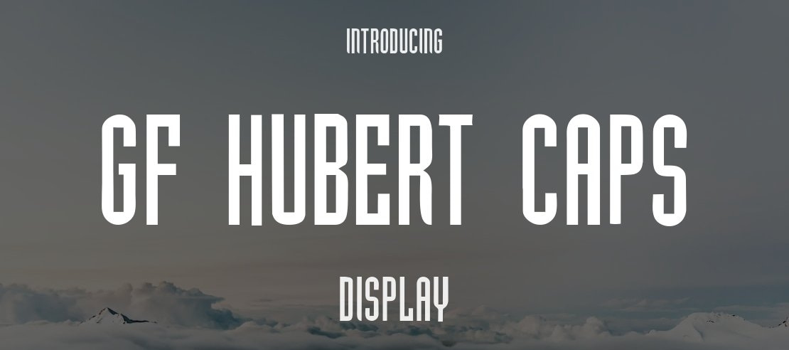 GF Hubert Caps Font