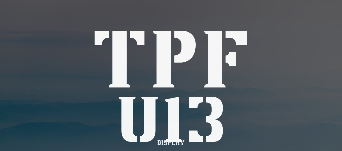 TPF U13 Font