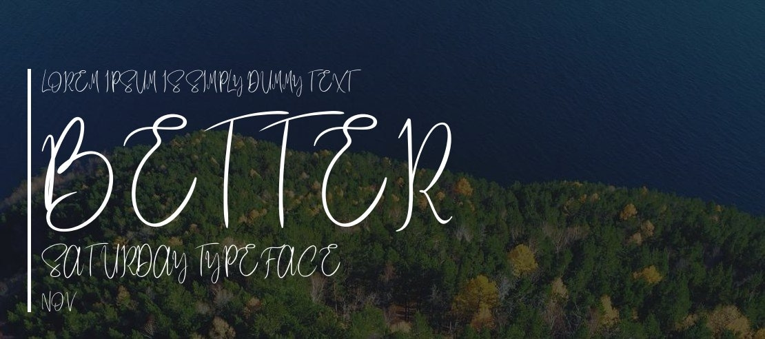 Better Saturday Font