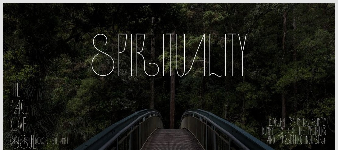 Spirituality Font