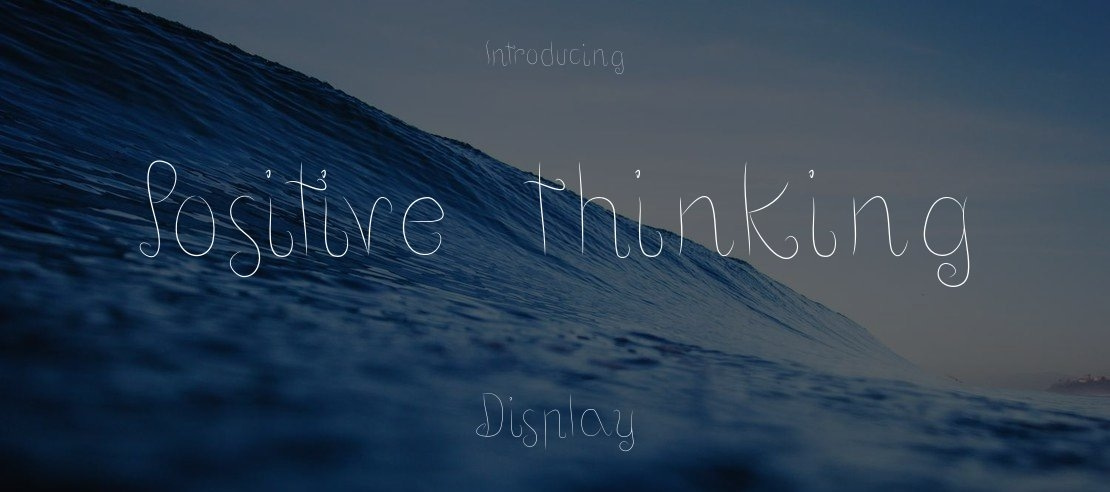 Positive thinking Font