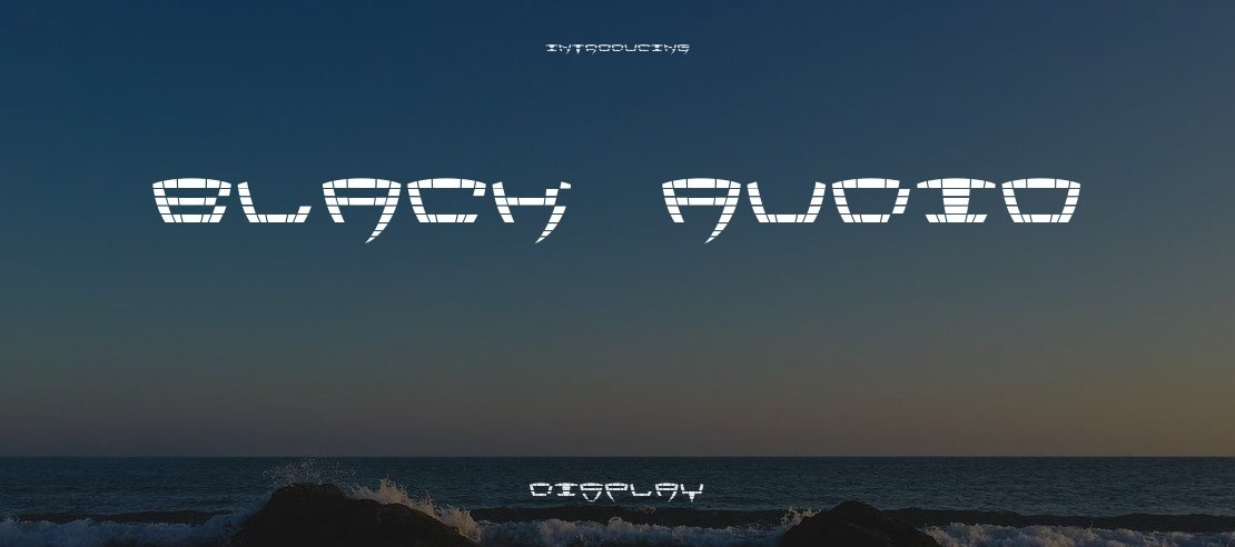 Black Audio Font