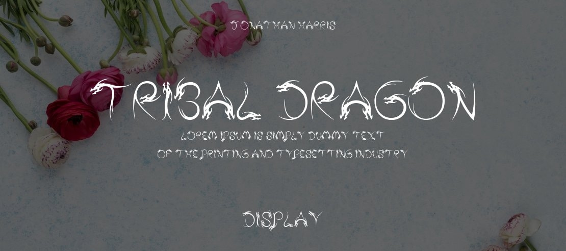 Tribal Dragon Font