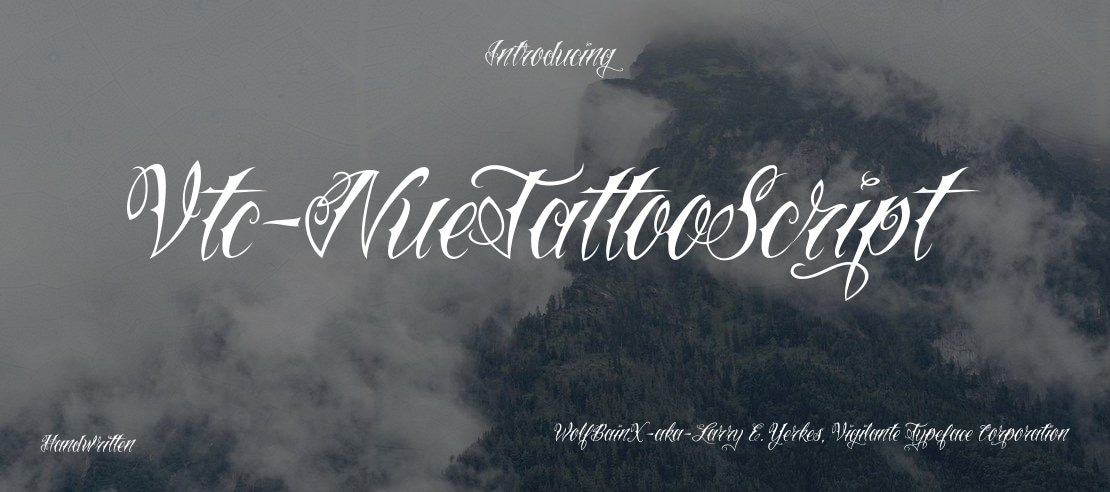 Vtc-NueTattooScript Font