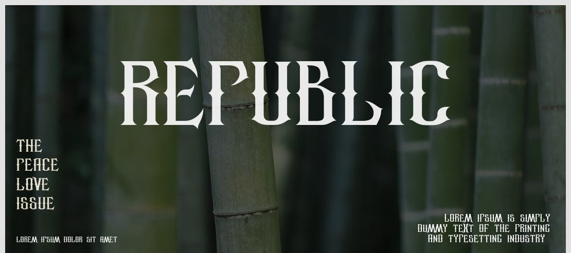 republic Font Family