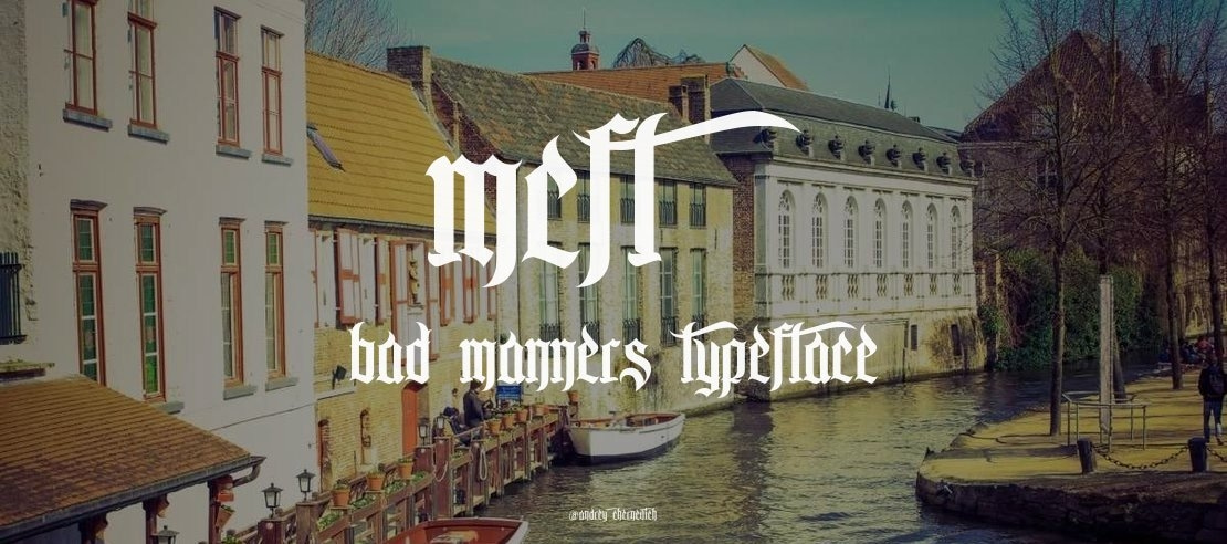 MCF bad manners Font