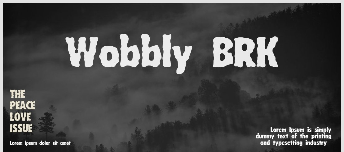 Wobbly BRK Font