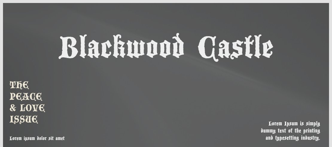 Blackwood Castle Font Family