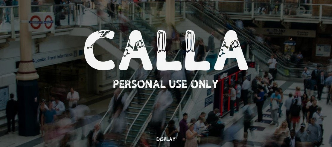 Calla Personal Use Only Font