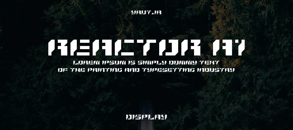 Reactor A1 Font