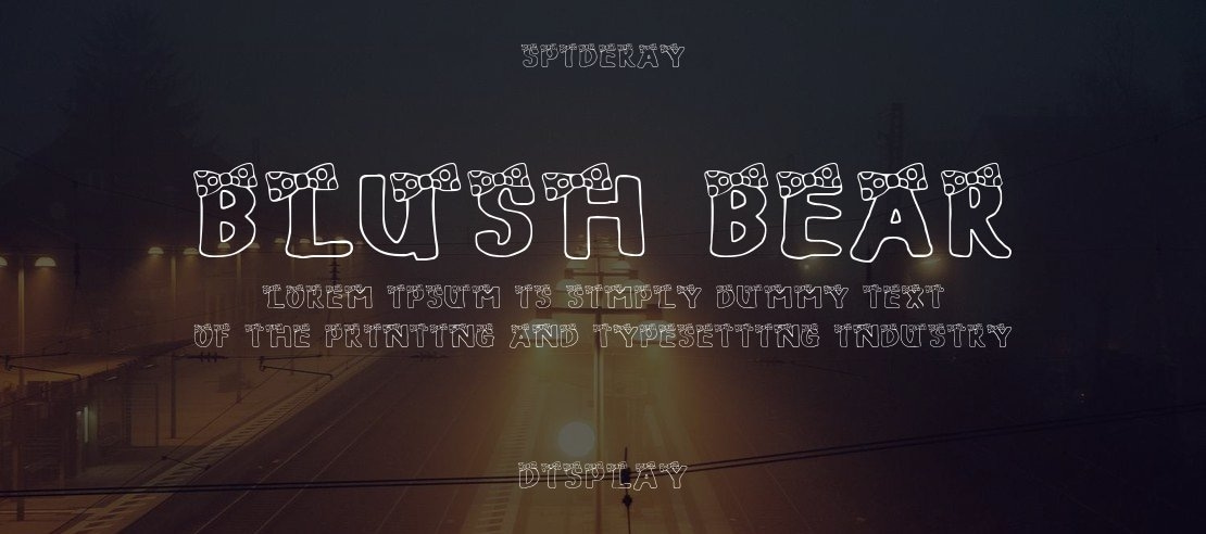 BLUSH BEAR Font