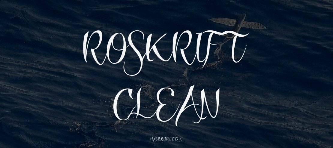 Roskrift Clean Font