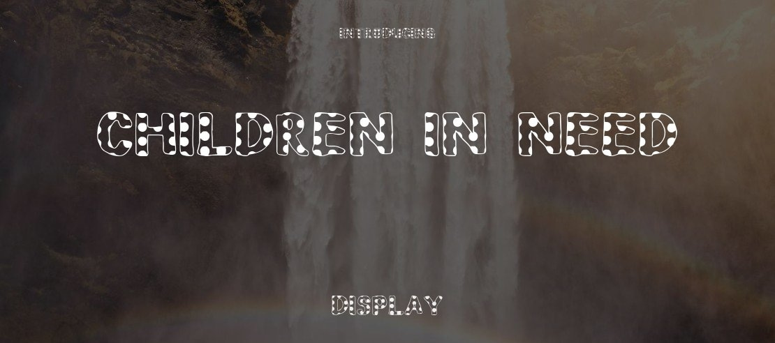 Children in Need Font