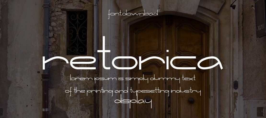 Retorica Font