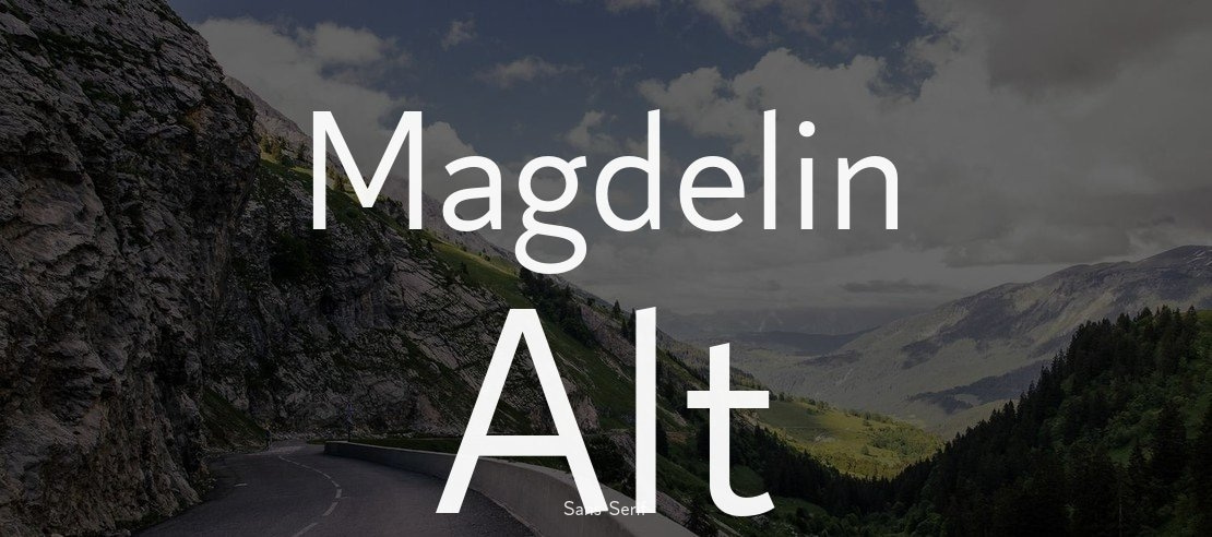 Magdelin Alt Font Family