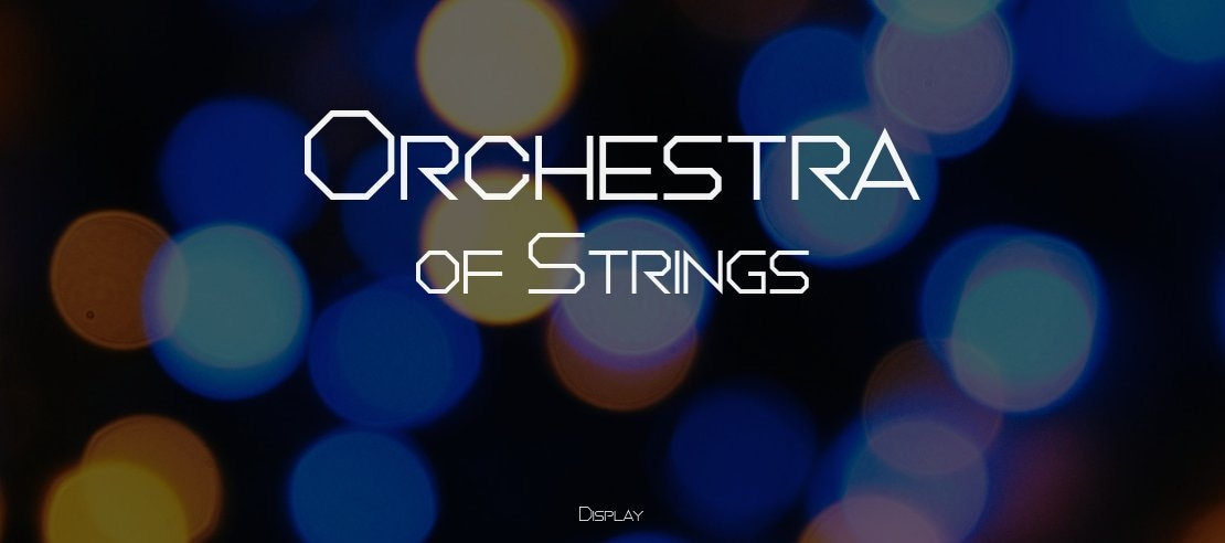 Orchestra of Strings Font