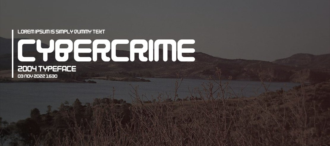 Cybercrime 2004 Font