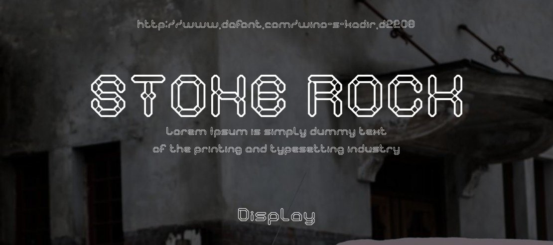 STONE ROCK Font