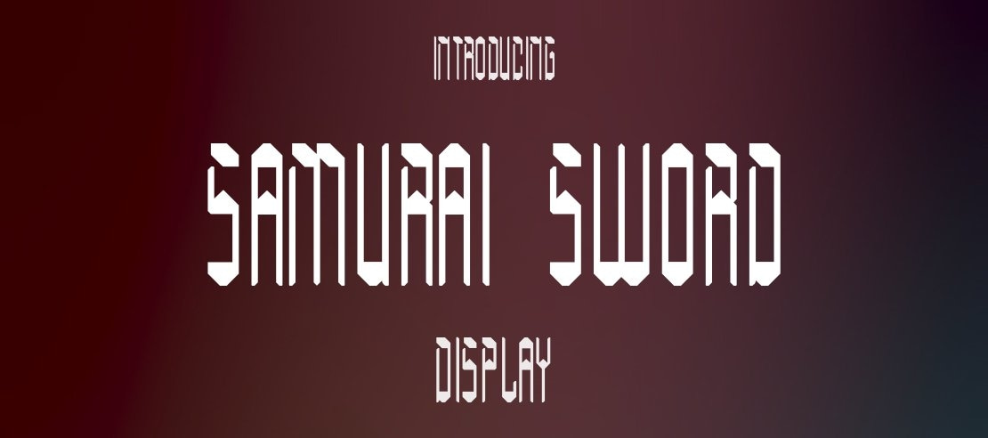 Samurai Sword Font