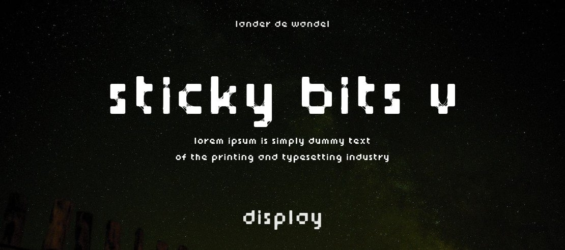 Sticky bits v2 Font