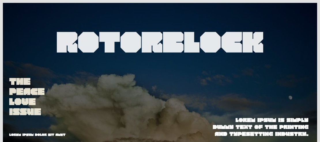 ROTORblock Font