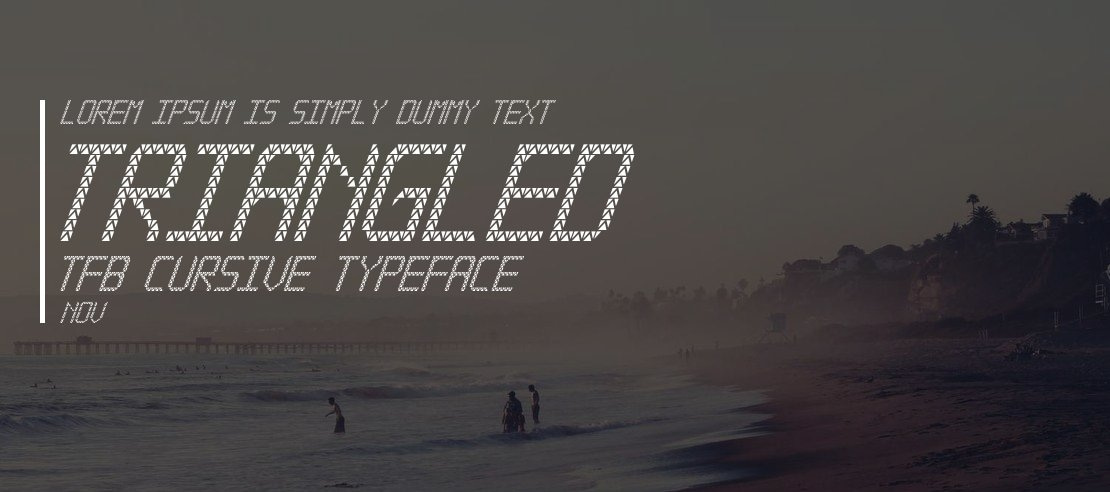 Triangled tfb cursive Font Family