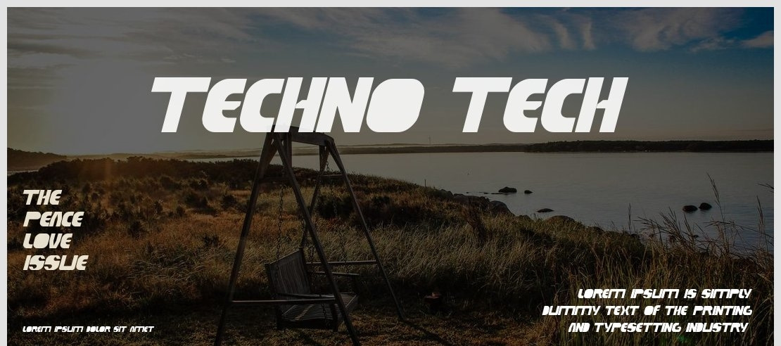 techno tech Font