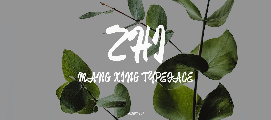 Zhi Mang Xing Font