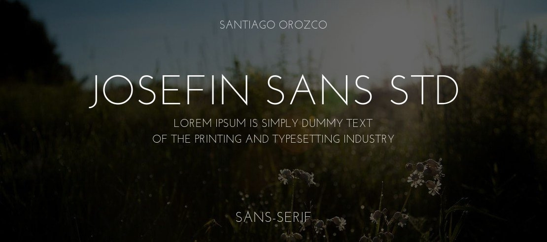 Josefin Sans Std Font