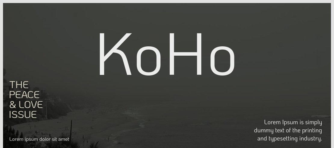 KoHo Font Family