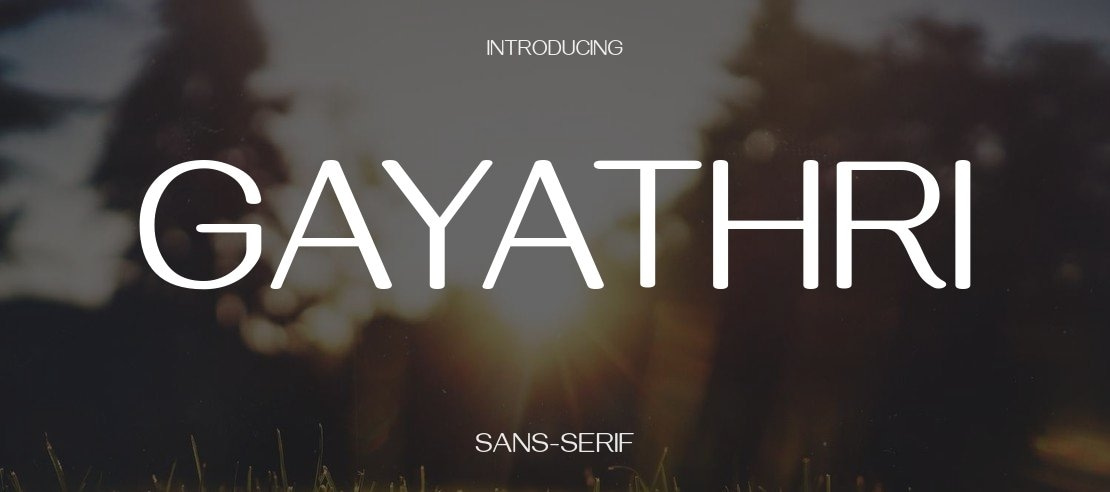 Gayathri Font Family