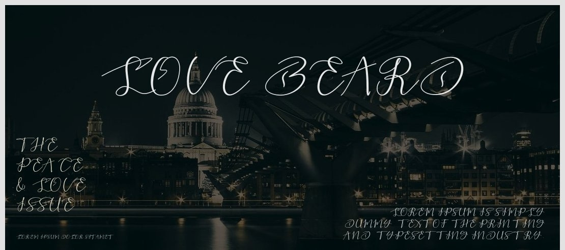 love beard Font