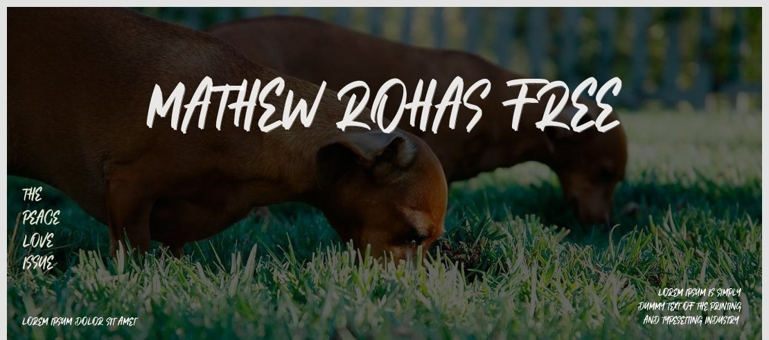 Mathew Rohas Free Font