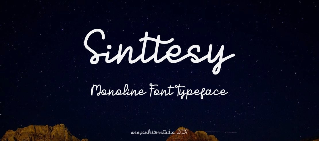 Sinttesy Monoline Font