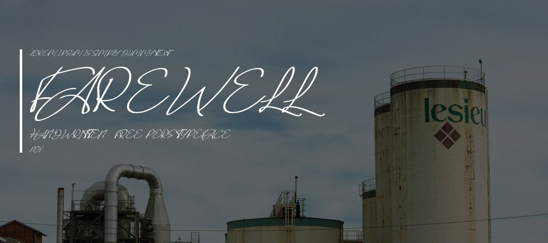 Farewell Handwritten (FREE PERS Font