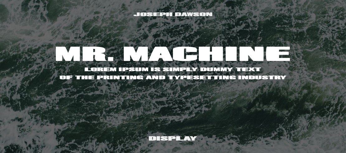 Mr. Machine Font Family